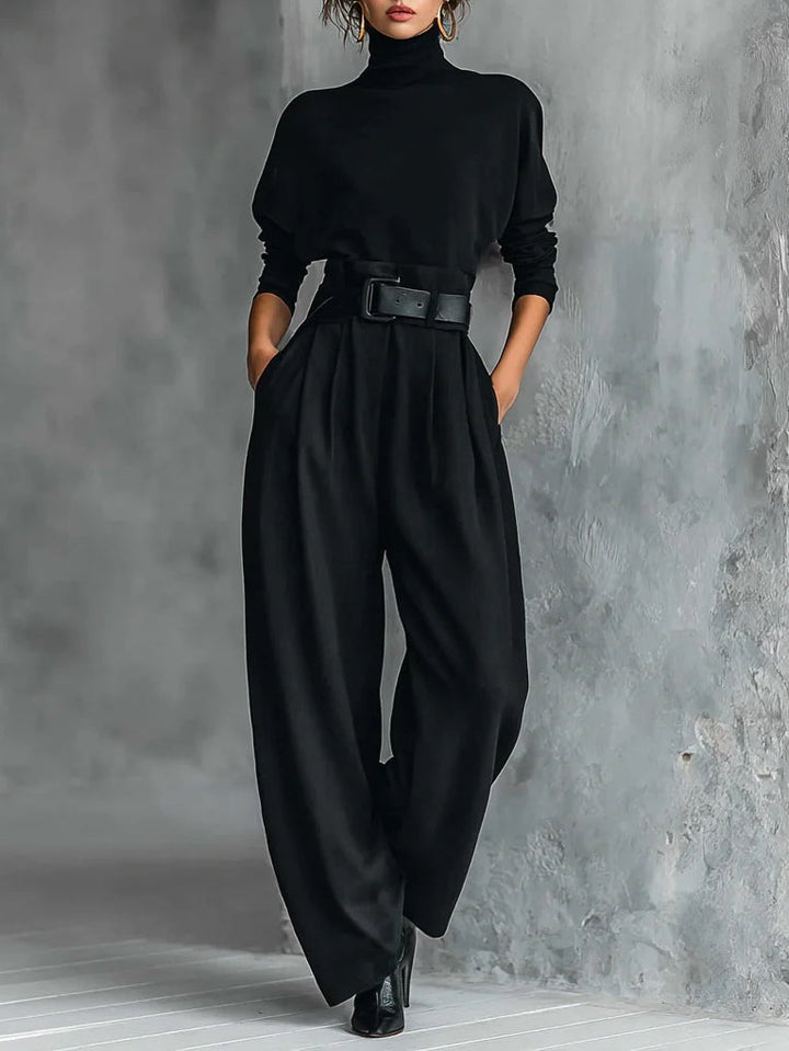 Lisa | High-Neck Jumpsuit Set