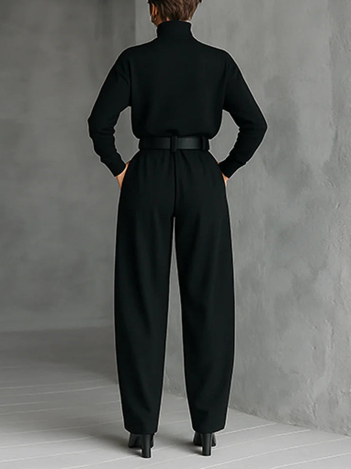 Lisa | High-Neck Jumpsuit Set
